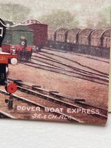 アンティーク ポストカード 絵葉書【DOVER BAOT EXPRESS/SE.&CH.AD】世界の鉄道 日本の記念スタンプ 名古屋 1003E_画像4