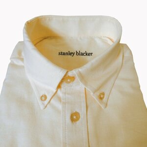 新品!stanley blacker(スタンリーブラッカー) 長袖ボタンダウンシャツ メンズ ベージュ系 0060　L