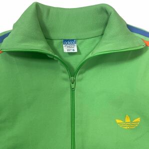 ■adidas■70s■トラックジャケット■西ドイツ■グリーン■ジャージ■トレフォイル■アディダス■ヴィンテージ■オレンジ■青■ビンテージの画像8