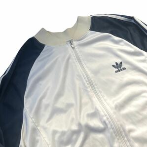 ■adidas■80s■トラックジャケット■ジャージ■ATP■USA製■ヴィンテージ■ネイビー■アディダス■ホワイト■トレフォイル■古着の画像4