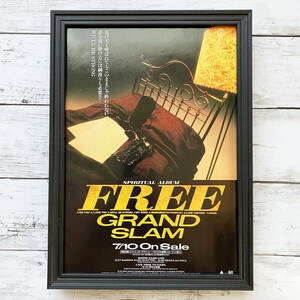 額装品◆GRAND SLAM FREE /90年代/ポスター風広告/A4サイズ額入り/アートフレーム　YR46-1