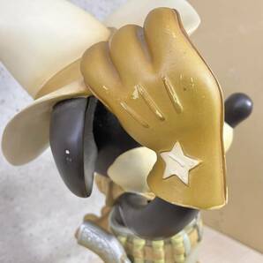 【 希少 !!】Disney ディズニー TWO GUN MICKEY 二丁拳銃 ミッキー ビッグサイズ 置物 人形 高さ約54cm（台座含む）重さ約7kgの画像7