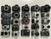 ジャンク扱い　デジタルカメラ　デジカメ　まとめ　大量　Canon　SONY　OLYMPUS　Nikon　FUJIFILM　LUMIX　CASIO等　25台　同梱不可_画像1