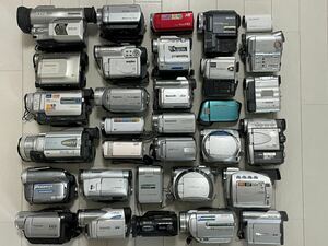 ジャンク扱い　デジタルビデオカメラ　まとめ　大量　SONY　Victor　JVC　Panasonic　Canon　SANYO　Xacti等　32台　同梱不可