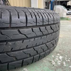 ★バリ溝★ ブリヂストン  195/65R15 社外ホイール 15×6J +45 5H-114.3 4本セット セレナ等 バランス調整済の画像6