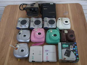 11/インスタントカメラ チェキ 等 FUJIFILM instax Polaroid FUJI 14個 大量まとめセット Pivi MP-100 MP-70 20 7S 8+ 10 LANDCAMERA 他