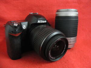 K230/デジタル一眼カメラ Nikon D70 ダブルレンズ Nikon DX AF-S NIKKOR 18-55mm 1:3.5-5.6G VR AF NIKKOR 70-300mm 1:4-5.6 G ニコン