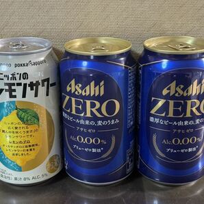 アサヒ ZERO 2本 サッポロ ニッポンのシン・レモンサワー 1本 Asahi sapporo 缶チューハイ ノンアルコールビール 缶ビール