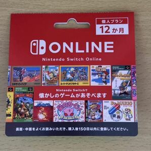 Nintendo Switch Online ニンテンドースイッチオンライン　個人プラン　12ヶ月　任天堂 