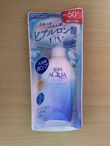 ロート スキンアクア スーパーモイスチャーUVジェル 140g 大容量ポンプ 顔 からだ用 SPF50+ PA++++