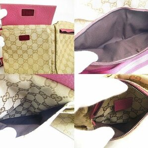 【未使用保管品】 グッチ GUCCI GGキャンバス ウエストバッグ ボディバッグ ベルトバッグ ウエストポーチ メンズ レディースの画像8