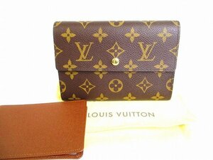 【未使用保管品】 ルイヴィトン LOUIS VUITTON モノグラム ポルトトレゾール エテュイ パピエ 2つ折り 財布 コンパクト財布