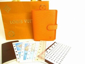 【未使用保管品】 ルイヴィトン LOUIS VUITTON エピ アジェンダ PM 手帳カバー システム手帳 メンズ レディース