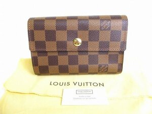 【未使用保管品】 ルイヴィトン LOUIS VUITTON ダミエ ポルトフォイユ アレクサンドラ 2つ折り 財布 コンパクト財布