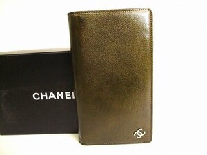 【希少】 【未使用保管品】 シャネル CHANEL CC ココマーク パテントレザー 2つ折り長財布 ロングウォレット メンズ レディース