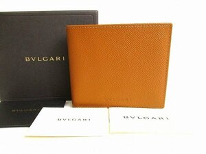 【未使用保管品】 ブルガリ BVLGARI クラシコ グレインレザー 2つ折り 財布 コンパクト財布 コンパクトウォレット メンズ レディース