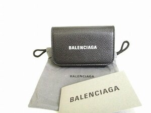 【未使用保管品】 バレンシアガ BALENCIAGA アコーディオン レザー 名刺入れ カードケース カードホルダー メンズ レディース