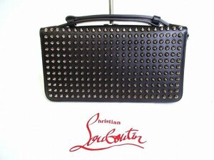 【未使用】 クリスチャン ルブタン Christian Louboutin パネトーネ トラベルケース ラウンドファスナ― 長財布 メンズ レディース