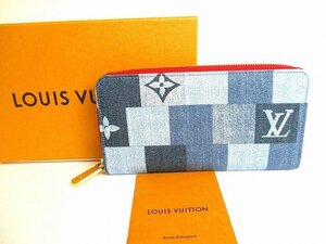 【未使用保管品】 ルイヴィトン LOUIS VUITTON モノグラム デニムパッチワーク ジッピーウォレット 長財布 メンズ レディース