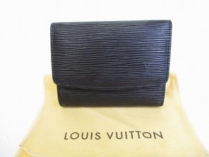 【希少】 【未使用保管品】 ルイヴィトン LOUIS VUITTON エピ ポルト12 カルトクレディ 3つ折り カードケース 定期入れ メンズ レディース