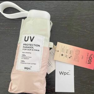 wpc 折りたたみ傘 完全遮光 遮光切り継ぎタイニー ピンク UVカット率100%