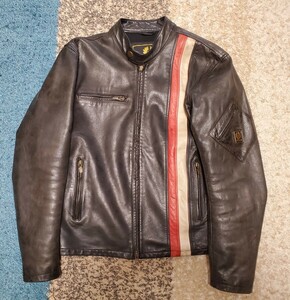Belstaff Racing Blouson Belstaff Racing Blouson Leather Jacket Кожаная джинса размер 44 черный