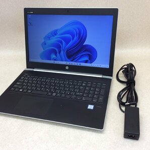 ノートパソコン HP ProBook 450 G5 i5-7200U / メモリ12GB / SSD250GB / Windows11Pro / 電源アダプタ付【引取可/大阪発】0422-0917の画像1