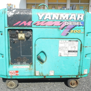 ヤンマー【ジャンク】YANMAR ディーゼル エンジン 発電機 軽油 セル式 DIESEL ENGINE GENERATOR 2.0kVA 20A 100V 60Hz◆YDG200SS-6Eの画像2