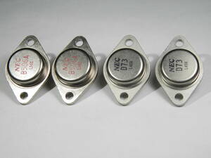 TO-3 power Tr NEC 2SB506 / 2SD73 unused 2 collection total 4 piece installation parts attaching 