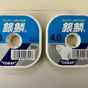 未使用 東レ 銀鱗 4.0号 50mの画像1