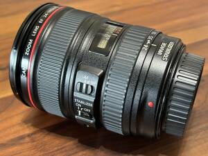 美品　EF24-105mm F4L IS USM EF24-10540LIS　防湿庫保管　キヤノン　CANON　ズームレンズ