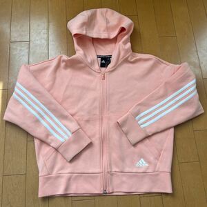 美品☆adidas 160 サーモンピンク