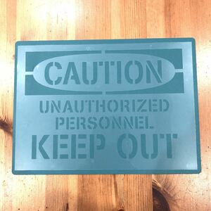 No.165 stencil seat dangerous relation person excepting no entry DANGER man front interior DIY stencil plate 