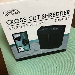 4.10 クロスカットシュレッダー SHR-X581 OHM 未使用保管品の画像1