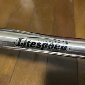 litespeed チタン フラットバー 25.4mm ハンドル mtb ブルーラグ 90smtb ライトスピード ライザーバーの画像10