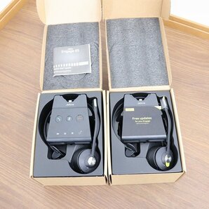 J5696◆Jabra◆ワイヤレスヘッドセット◆2台セット◆1台新品◆通電のみ確認◆Engage65◆WHB051BSの画像8