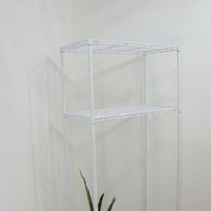 J5450◆Home ERECTA◆メタルラック◆2段◆ホワイト◆収納◆890×450×1890mmの画像2