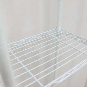 J5449◆Home ERECTA◆メタルラック◆4段◆ホワイト◆収納◆450×300×1910mmの画像6