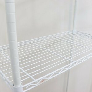 J5450◆Home ERECTA◆メタルラック◆2段◆ホワイト◆収納◆890×450×1890mmの画像7