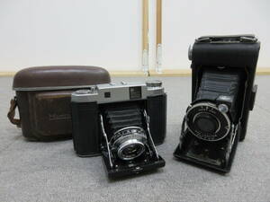 M【4-14】◎20 フィルムカメラ 蛇腹カメラ 2点まとめて マミヤ MAMIYA-6 SEKOR S. 1:3.5 F=7.5cm 他 コダック KODAK SIX-20 ジャンク品