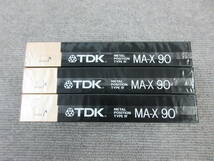 M【4-18】●27 電気店在庫品 TDK メタルカセットテープ MA-X90 2本まとめて 未使用長期保管品_画像5