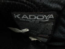 K092-委【4-22】KADOYA カドヤ レザー ライディングパンツ サイズ不明 レーシングウェア バイクウェア 膝カップ バイク_画像8