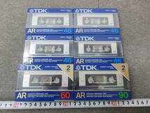 K121【4-27】● 電気店在庫品 TDK カセットテープ 6点まとめて AR-46F AR-60X2F AR-90X2F 未使用長期保管品 / オーディオ _画像1