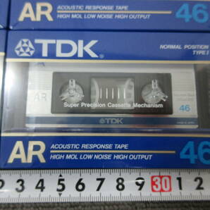 K121【4-27】● 電気店在庫品 TDK カセットテープ 6点まとめて AR-46F AR-60X2F AR-90X2F 未使用長期保管品 / オーディオ の画像4