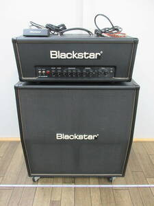 【委⑮/4-27】岩手県盛岡市引き取り限定 Blackstar ブラックスター キャビネット HTV-412A ギターアンプヘッド HT CLUB 50 動作未確認