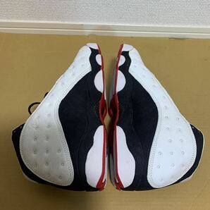 1997年製？ メンズ 25.5cm NIKE AIR JORDAN 13 ナイキ エアジョーダン13 ホワイト ブラック レッド 白 黒 赤 970608 Y3 136002 132 AJ13の画像5