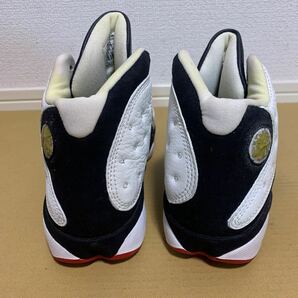 1997年製？ メンズ 25.5cm NIKE AIR JORDAN 13 ナイキ エアジョーダン13 ホワイト ブラック レッド 白 黒 赤 970608 Y3 136002 132 AJ13の画像3