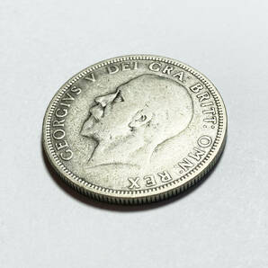 １円スタート! ・1932イギリス1 フロリン銀貨 ジョージ５世(希少な) ・アンティーク コインの画像4