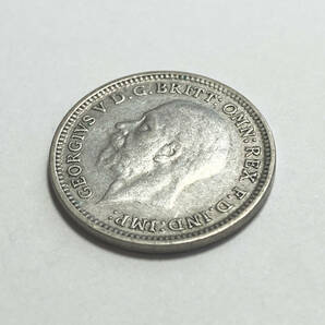 １円スタート! ・1930 イギリス 3ペンス 銀貨 ジョージ５世・アンティーク コインの画像4