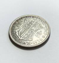 １円スタート! ・イギリス 1936年 1/2クラウン 銀貨 ジョージ5世・アンティーク コイン_画像2